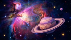 Low Poly Space Nebula