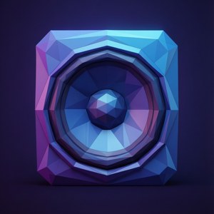 Low Poly Speaker