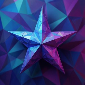 Low-Poly Star Gradient