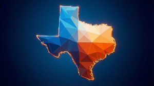 Low-Poly Texas Silhouette