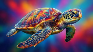 Low-Poly Turtle Art