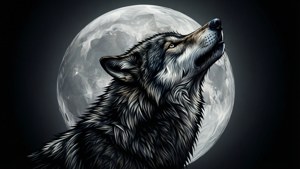 Low Poly Wolf Howl
