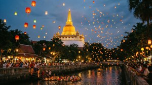 Loy Krathong at Golden Mount