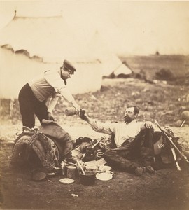 Lt. Col. Hallewell, His Days Work Over.