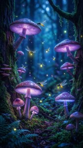 Lucid Mushroom Forest