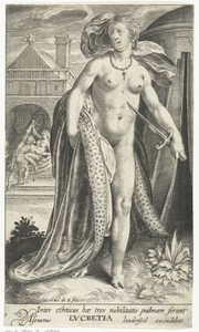 Lucretia met dolk tegen haar borst