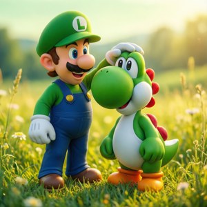 Luigi and Yoshi Friendship