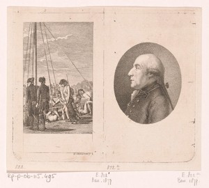 Luitenant Neander met zijn zwarte poedel en het portret van Hermann Johann Ernst von Manstein