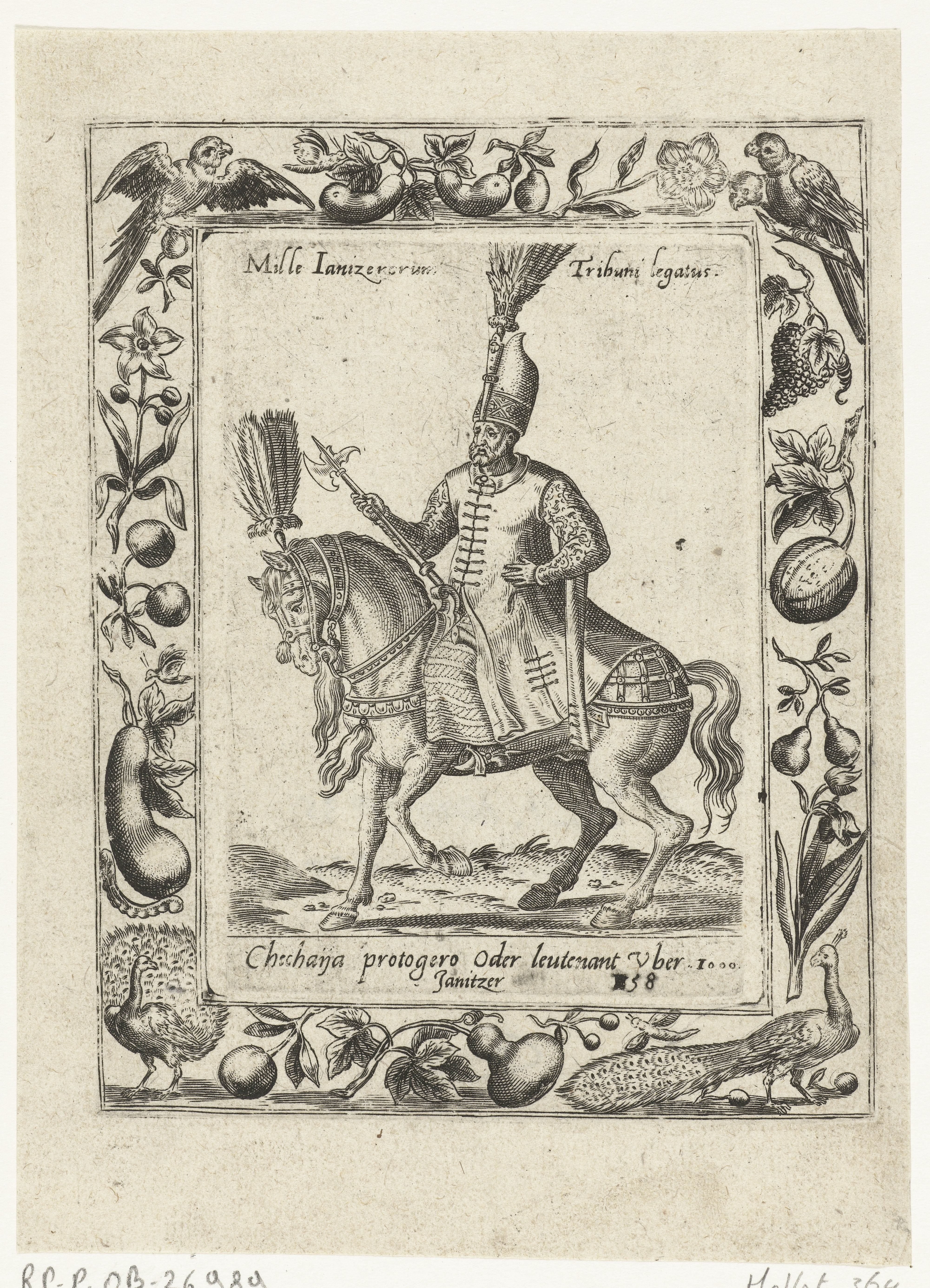 Luitenant van de Janitsaren te paard by Abraham de Bruyn