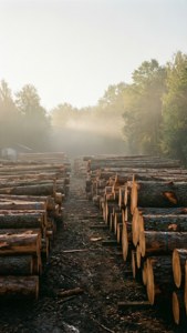 Lumber Yard Morning