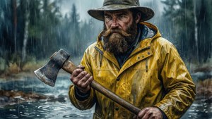Lumberjack in Rain