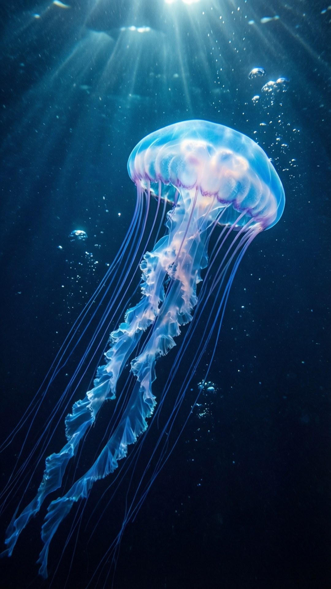Luminous Jellyfish by Wallpapers.art Studio
