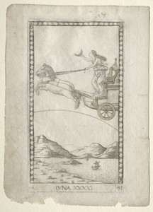Luna (from the Tarocchi, series A:  Firmaments of the Universe, #41)