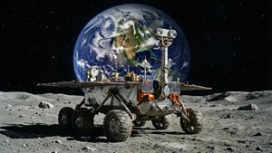 Lunar Rover Earthrise