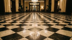 Luxurious Checkered Lobby