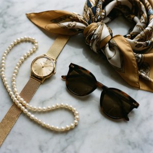 Luxury Accessories Flat Lay