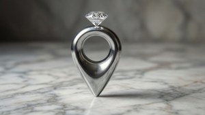 Luxury Diamond Pin