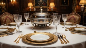 Luxury Gold Rim Table
