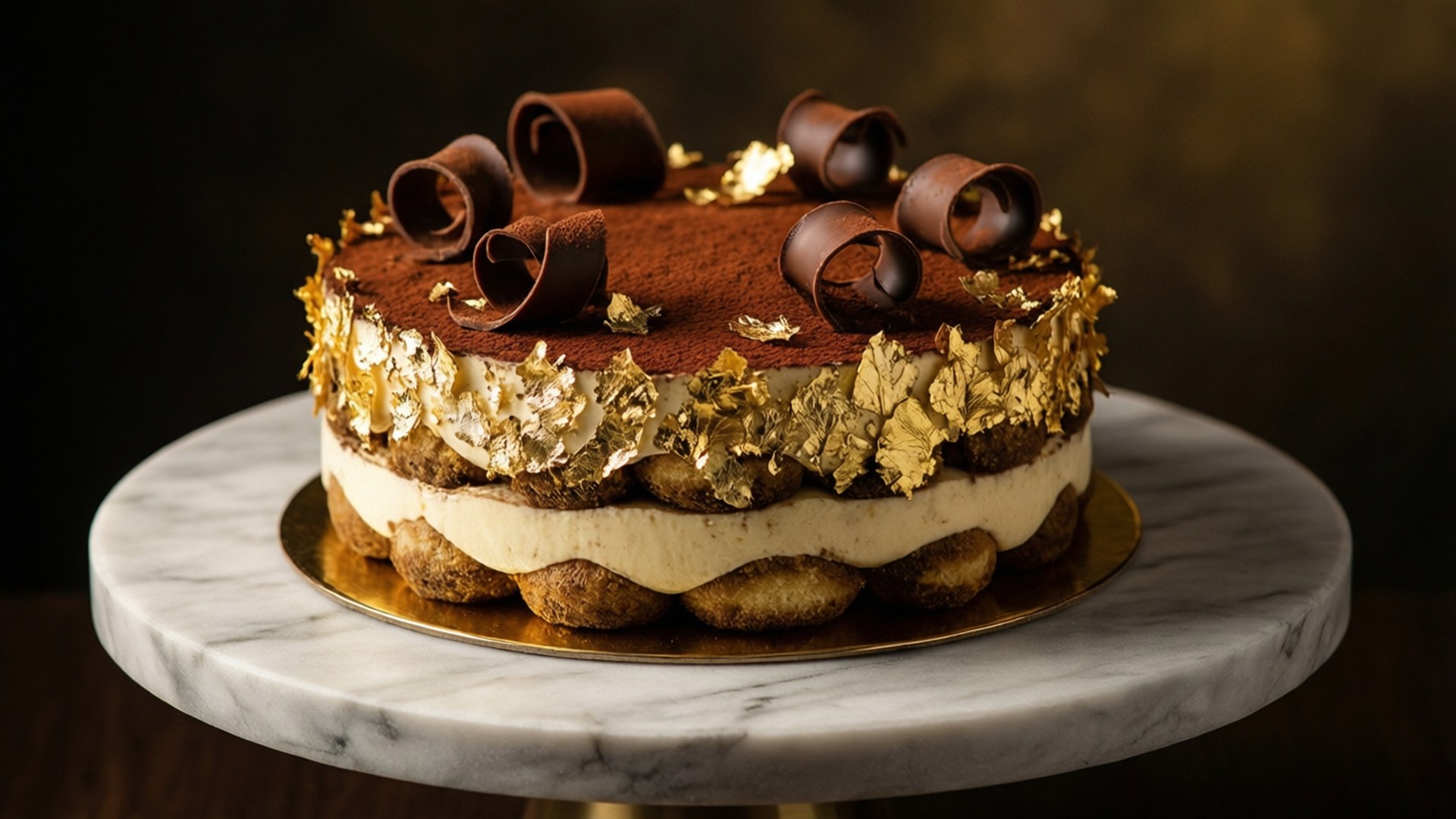 Luxury Tiramisu Cake by Wallpapers.art Studio