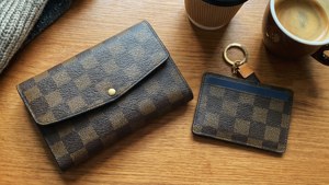 LV Damier Flat Lay