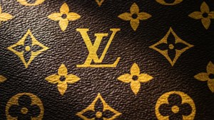 LV Monogram Texture Macro