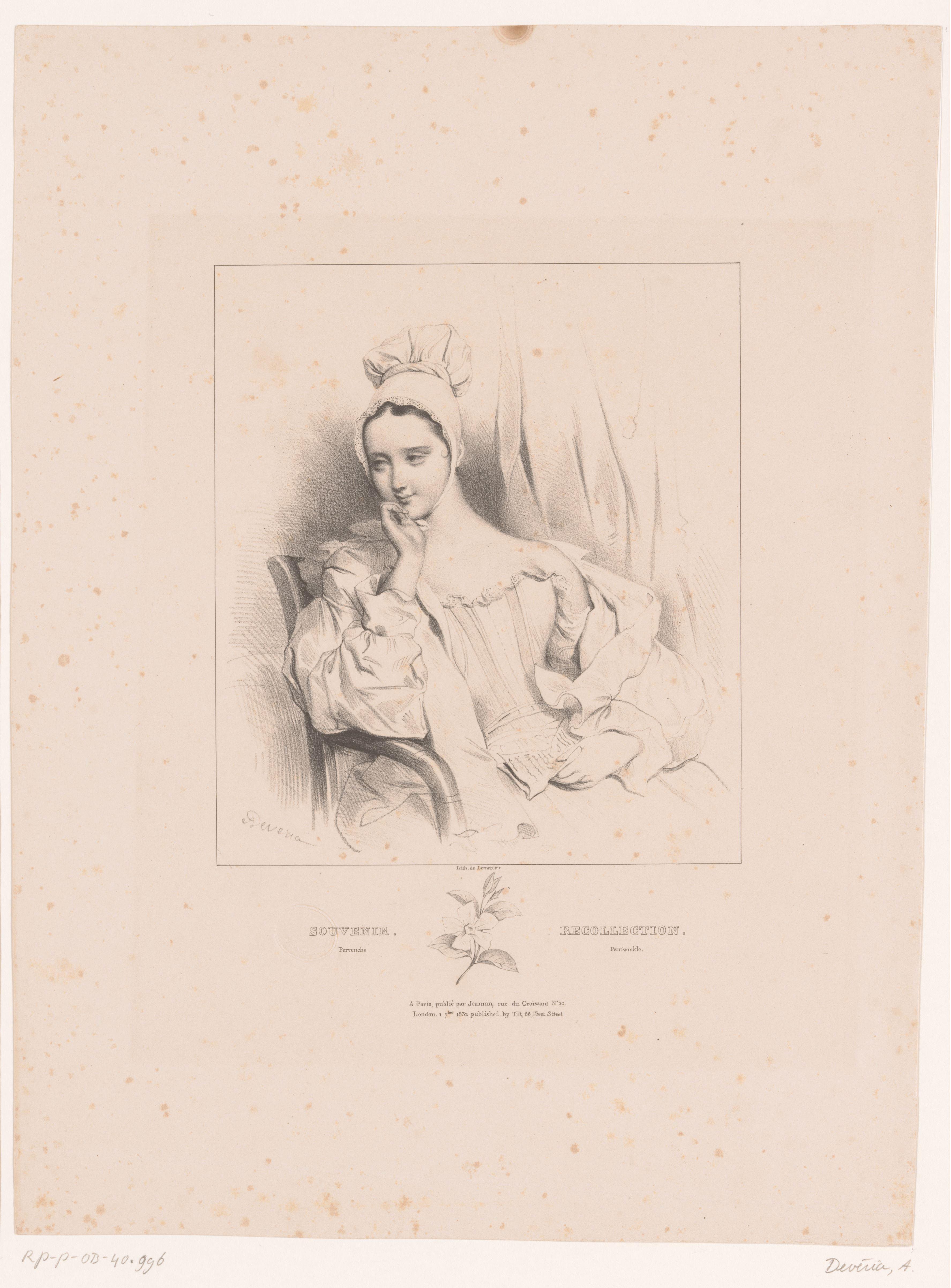 Maagdenpalm en herinnering by Achille Devéria