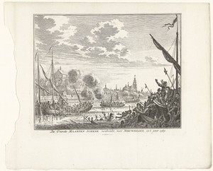 Maarten Schenck van Nideggen verdrinkt voor Nijmegen, 1589