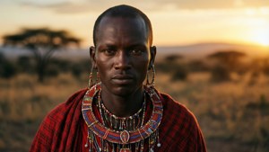 Maasai Warrior Portrait
