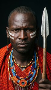 Maasai Warrior Portrait