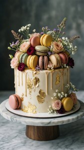 Macaron Birthday Cake