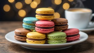 Macarons with Coffee