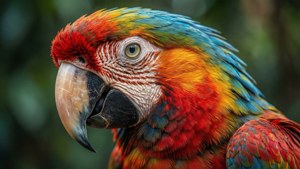 Macaw Parrot Portrait