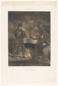 Macbeth raadpleegt de drie heksen