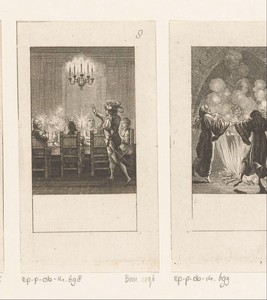 Macbeth ziet de geest van Banquo tijdens het feestmaal