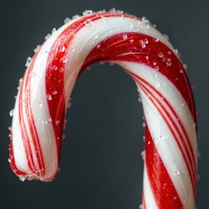 Macro Candy Cane Swirls