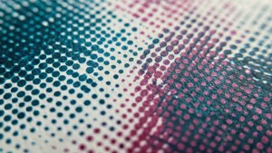 Macro Dot Grid Halftone