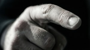 Macro Pointing Finger
