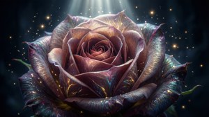 Macro Rose Glowing