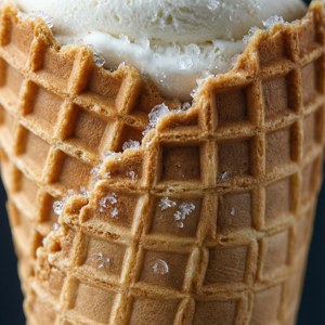 Macro Waffle Cone Texture
