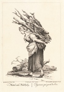Mädel mit Waldholz (Peasant Girl Carrying Wood)