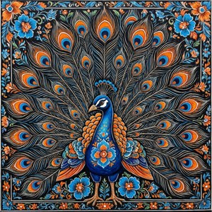 Madhubani Peacock