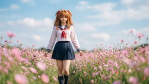 Madoka in Flower Field