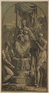 Madonna and Child Enthroned, Saint Jerome and Saint Francis