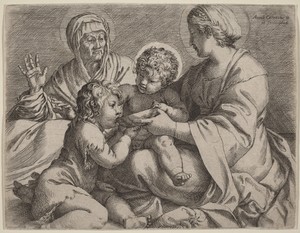 Madonna and Child with Saints Elizabeth and John the Baptist (La Madonna della Scodella)