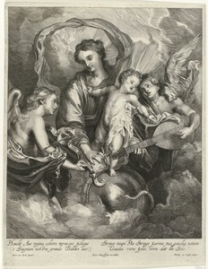 Madonna met Kind in de wolken
