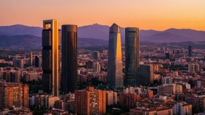 Madrid Skyline Sunset