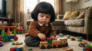 Mafalda Plays with Train