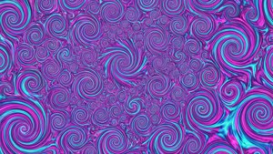 Magenta Cyan Fractal Swirls