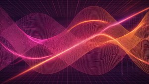 Magenta Orange Metro Waves