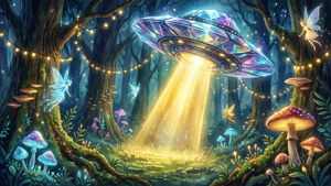 Magical Crystal UFO Beam